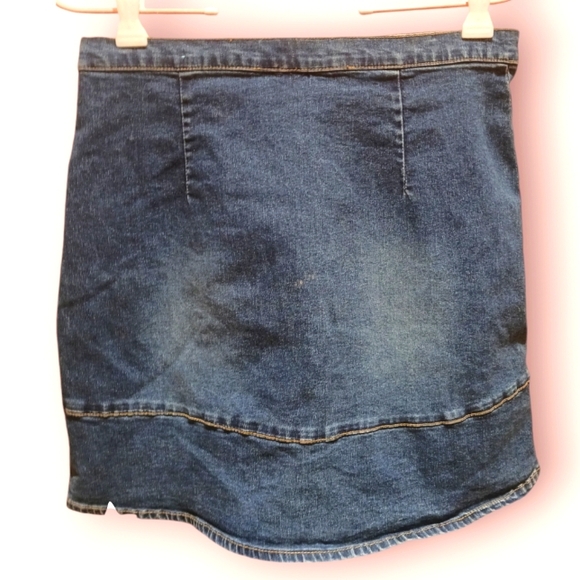 No Boundaries Denim Tulip Skirt 7Jr EUC - Picture 2 of 6